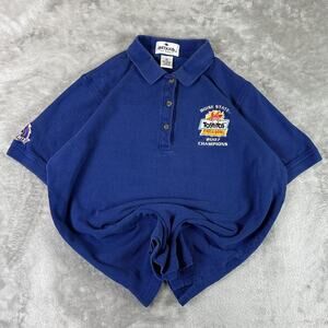 VTG Antigua Tostitos Fiesta bowl Boise State 2007 Champions Polo Shirt Womens M